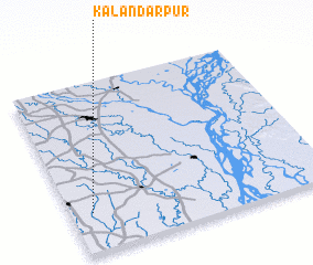 3d view of Kalandarpur