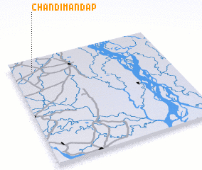 3d view of Chandīmandap