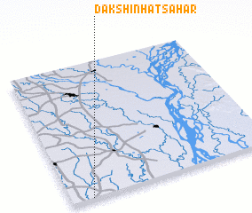 3d view of Dakshin Hātsahar