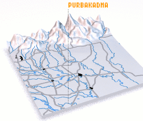 3d view of Purba Kādma