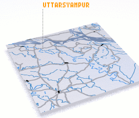 3d view of Uttar Syāmpur