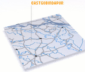 3d view of East Gobindāpur