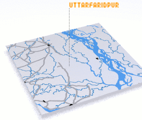 3d view of Uttar Farīdpur