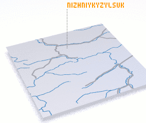 3d view of Nizhniy Kyzylsuk