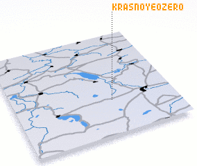 3d view of Krasnoye Ozero