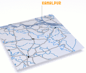 3d view of Kāmālpur