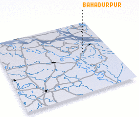 3d view of Bāhādurpur