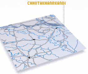 3d view of Chhota Khānrkāndi