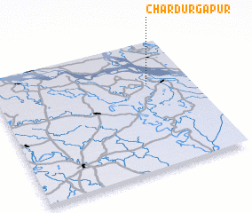 3d view of Char Durgāpur