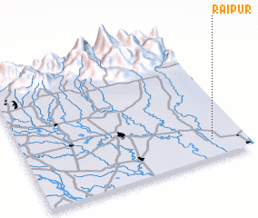 3d view of Raipur
