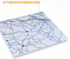 3d view of Uttar Kushtiābāri Chak