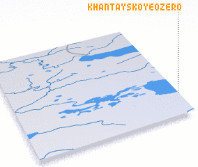 3d view of Khantayskoye Ozero