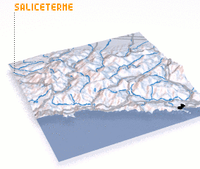 3d view of Salice Terme