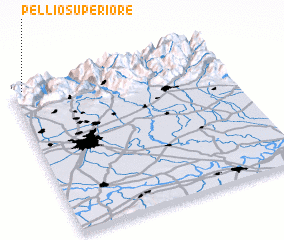 3d view of Pellio Superiore