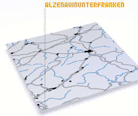 3d view of Alzenau in Unterfranken