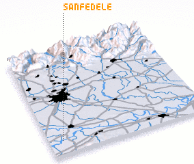 3d view of San Fedele