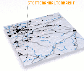 3d view of Stetten am Kalten Markt