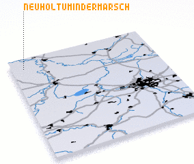 3d view of Neuholtum in der Marsch