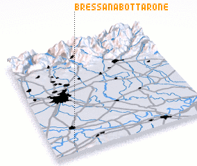 3d view of Bressana Bottarone