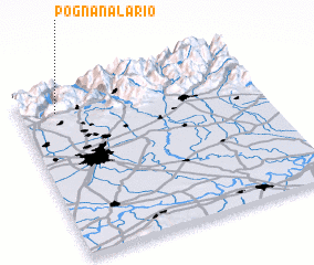 3d view of Pognana Lario