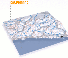 3d view of Calvignano