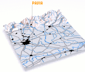 3d view of Pavia
