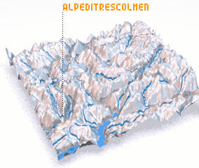 3d view of Alpe di Trescolmen