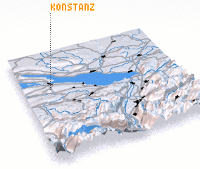 3d view of Konstanz