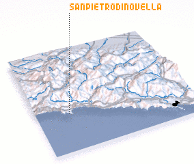 3d view of San Pietro di Novella