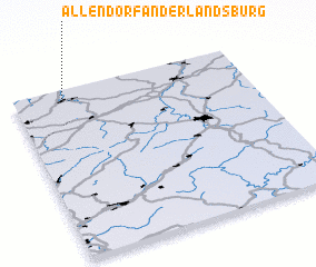 3d view of Allendorf an der Landsburg