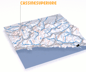 3d view of Cassine Superiore