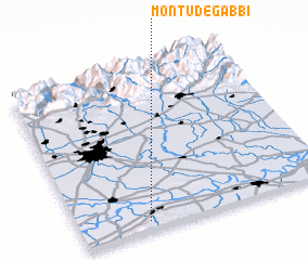 3d view of Montu deʼ Gabbi