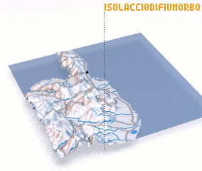 3d view of Isolaccio-di-Fiumorbo