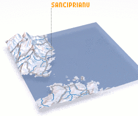 3d view of San Ciprianu