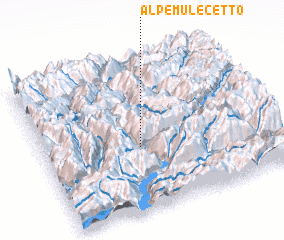 3d view of Alpe Mulecetto