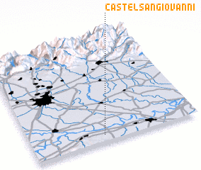 3d view of Castel San Giovanni