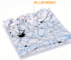 3d view of Villa Fornaci