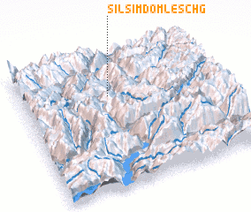 3d view of Sils im Domleschg