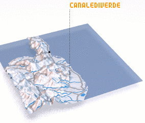 3d view of Canale-di-Verde