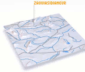 3d view of Zaouïa Sidi Ameur