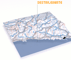 3d view of Sestri Levante