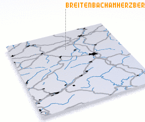 3d view of Breitenbach am Herzberg