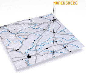 3d view of Mönchsberg