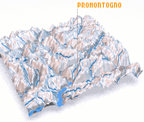 3d view of Promontogno