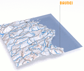 3d view of Baunei