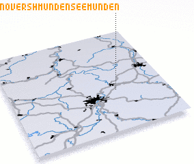 3d view of Hannoversh-Münden see Münden