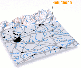 3d view of Madignano