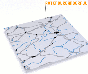 3d view of Rotenburg an der Fulda