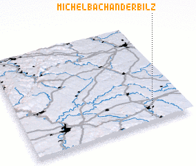 3d view of Michelbach an der Bilz