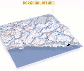 3d view of Borgo Val di Taro